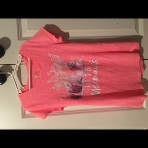 Pink Mermaid Little Girls Size10 justice T-shirt